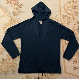 XL dark teal hooded sweater